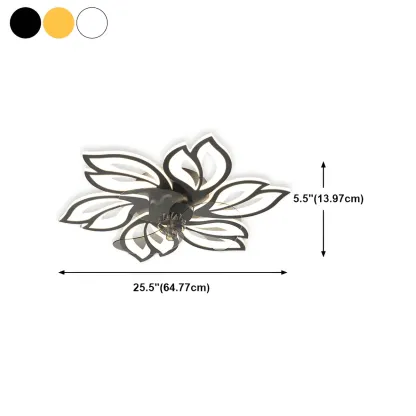 Modern LED Ceiling Fan Light with Acrylic Shade Image - 30