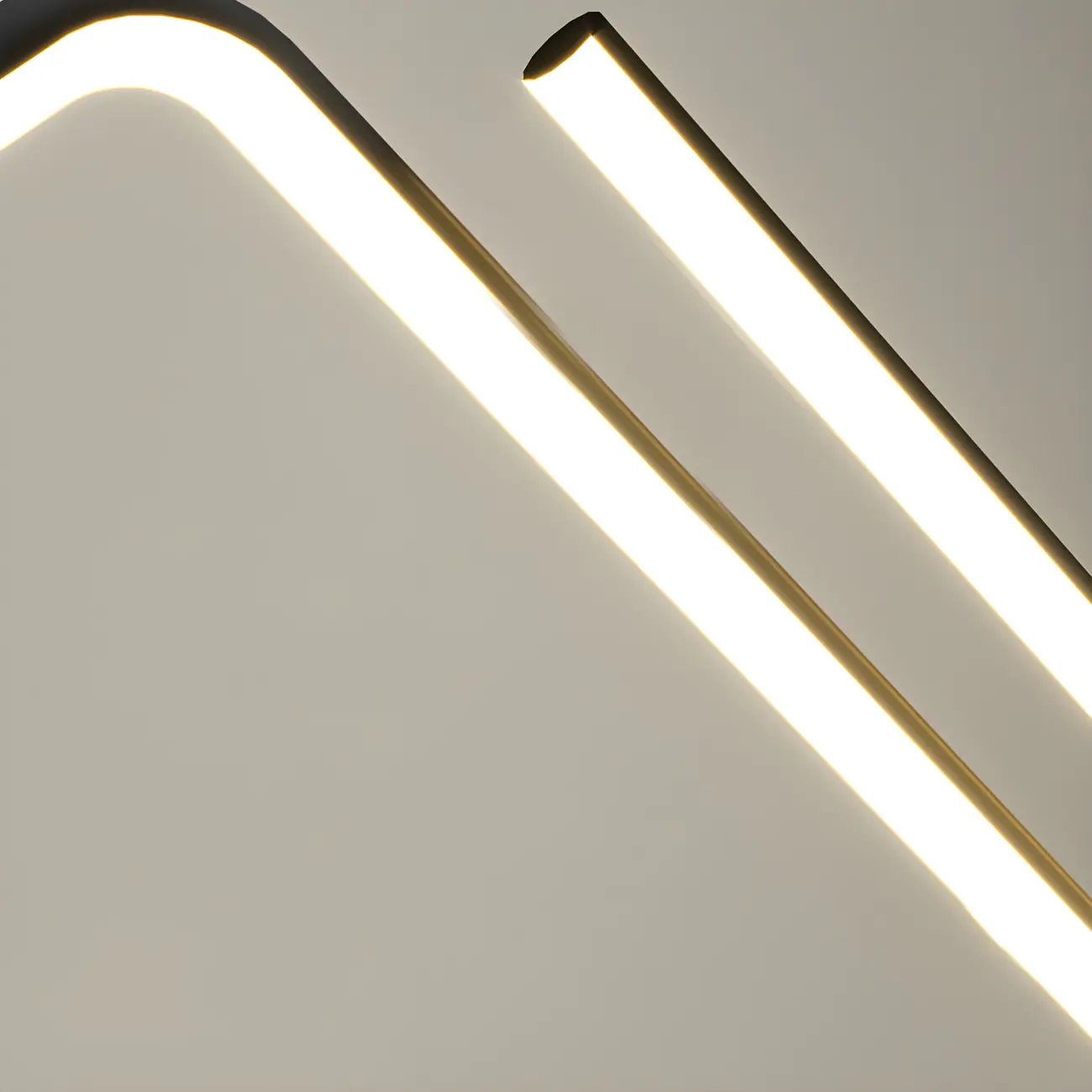 Simple Modern Metal Linear LED Pendant Light Image - 13 | homeyfad