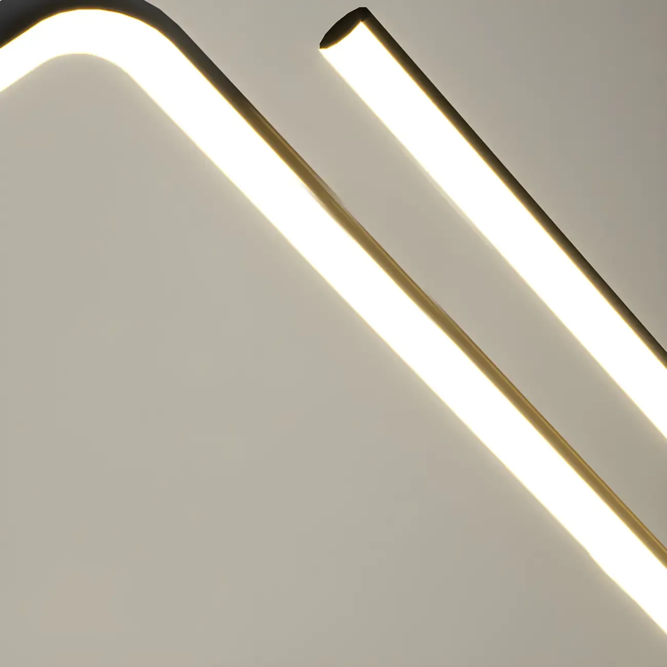 Simple Modern Metal Linear LED Pendant Light Image - 13