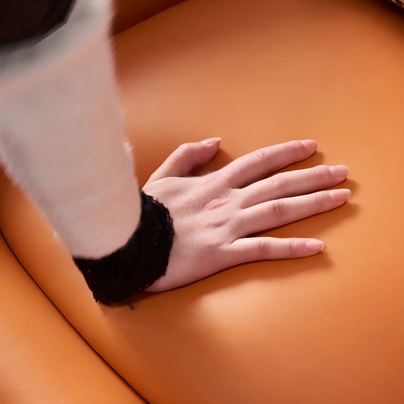 Modern Leather Accent Lounge Chair with Arms | homeyfad