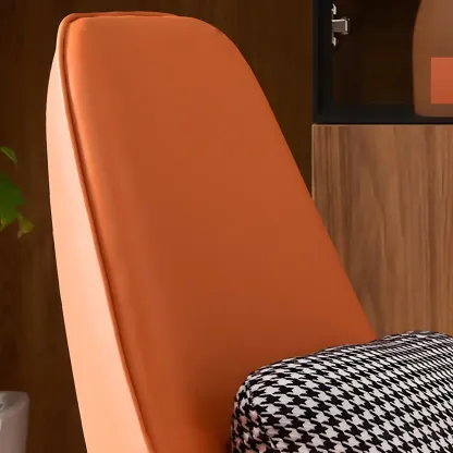 Modern Leather Accent Lounge Chair with Arms