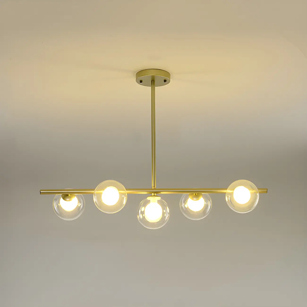 Black/Gold Glass Spherical Pendant Lights for Kitchen Image - 13 | homeyfad