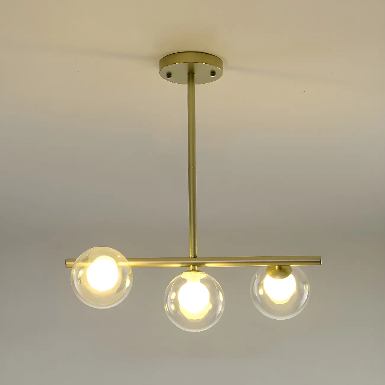 Black/Gold Glass Spherical Pendant Lights for Kitchen Image - 17 | homeyfad