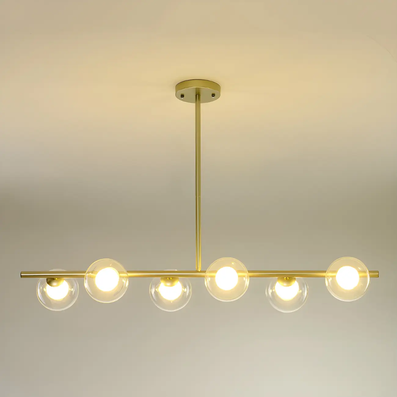 Black/Gold Glass Spherical Pendant Lights for Kitchen Image - 20 | homeyfad