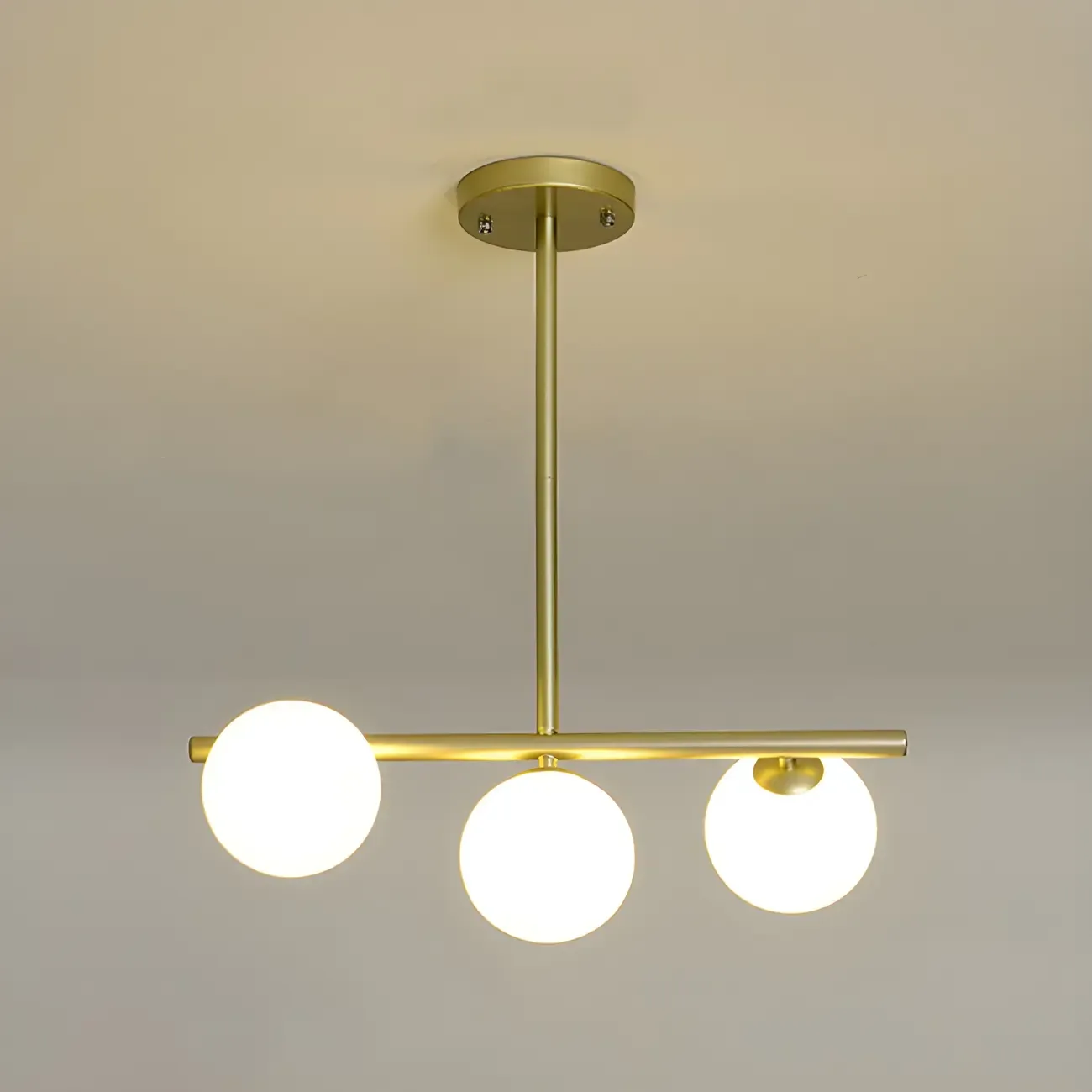 Black/Gold Glass Spherical Pendant Lights for Kitchen Image - 21