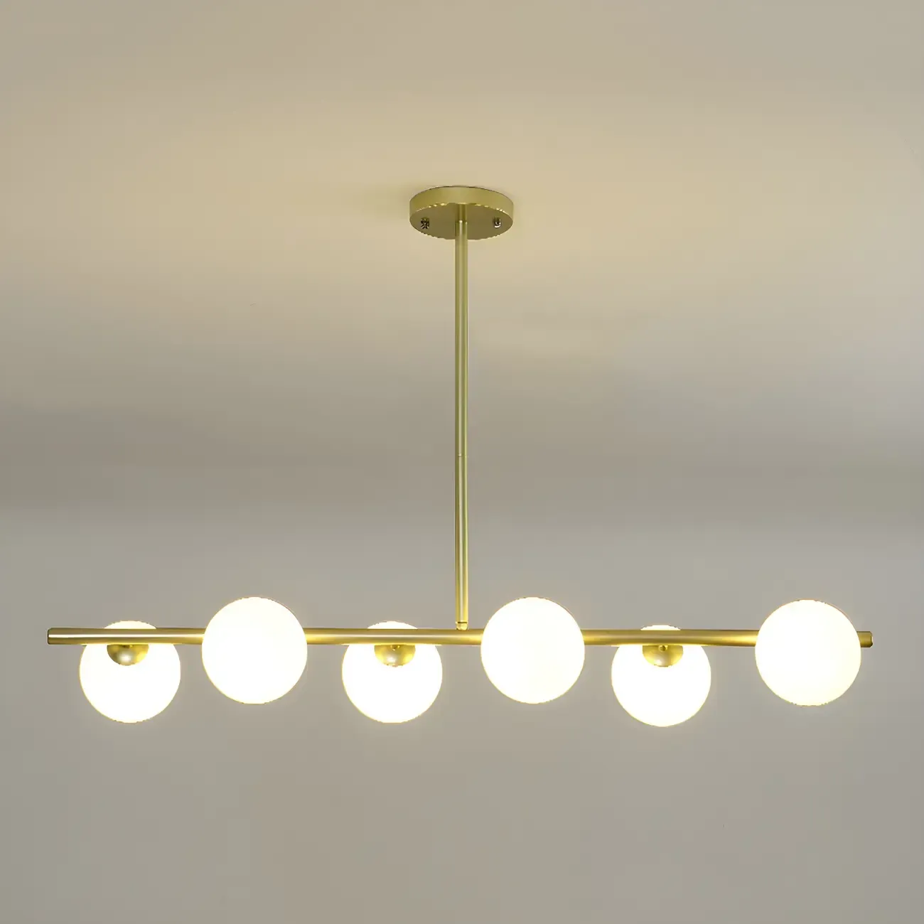 Black/Gold Glass Spherical Pendant Lights for Kitchen Image - 25