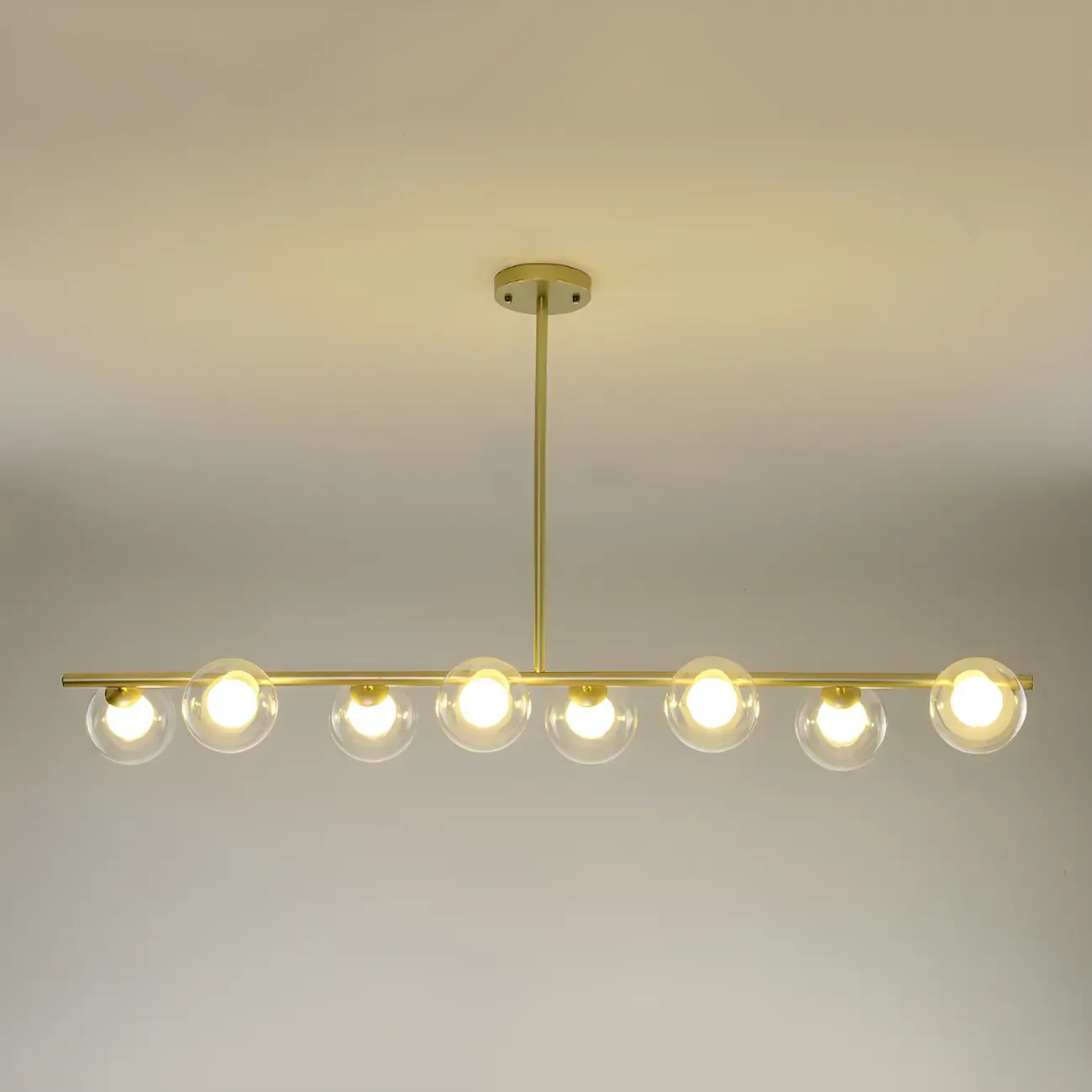 Black/Gold Glass Spherical Pendant Lights for Kitchen Image - 28