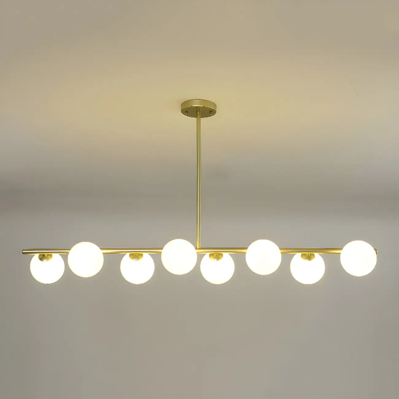 Black/Gold Glass Spherical Pendant Lights for Kitchen Image - 31