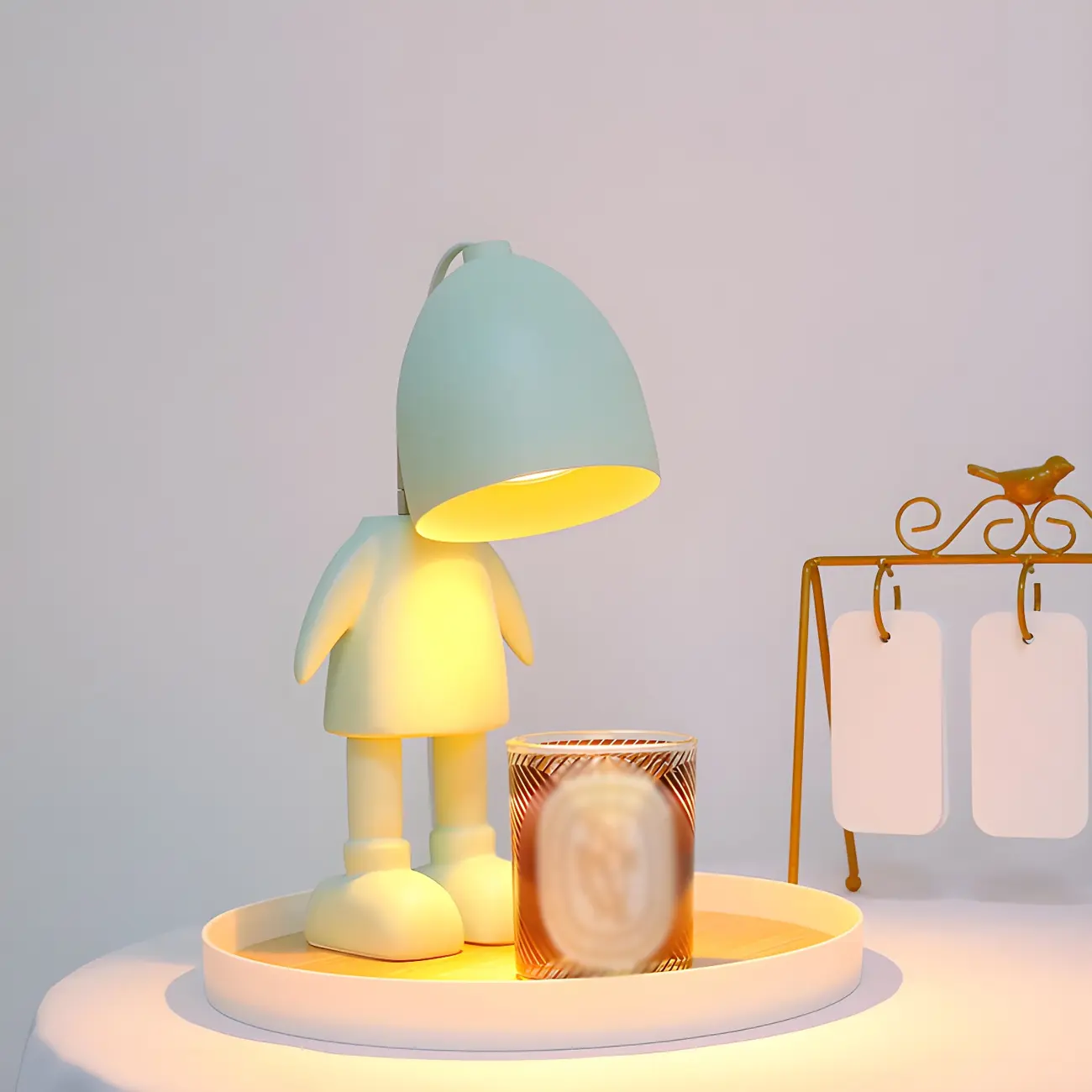 Whimsical Angel Kids Lamp Task LED for Bedroom Image - 2 | homeyfad