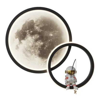 Mini Dimmable Circular LED Wall Sconce for Kids Bedroom 