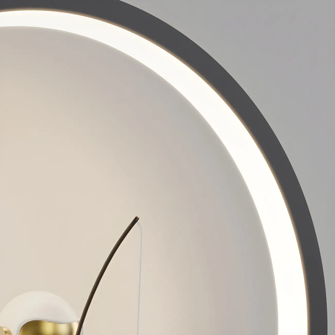 Mini Dimmable Circular LED Wall Sconce for Kids Bedroom  | homeyfad