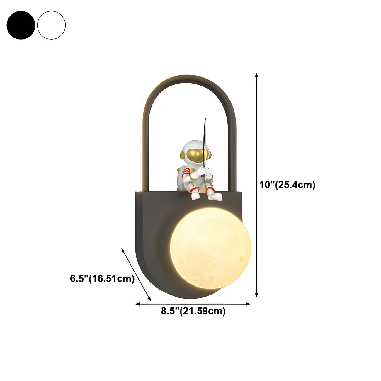 Mini Dimmable Circular LED Wall Sconce for Kids Bedroom  | homeyfad