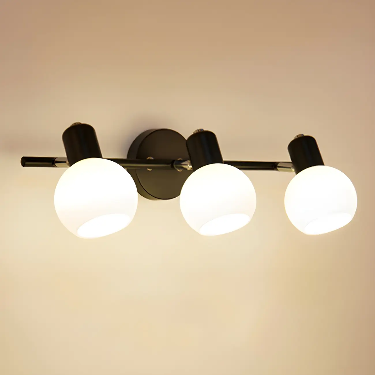 Modern Glass Globe Vanity Light for Bathroom Wall Image - 14 | homeyfad