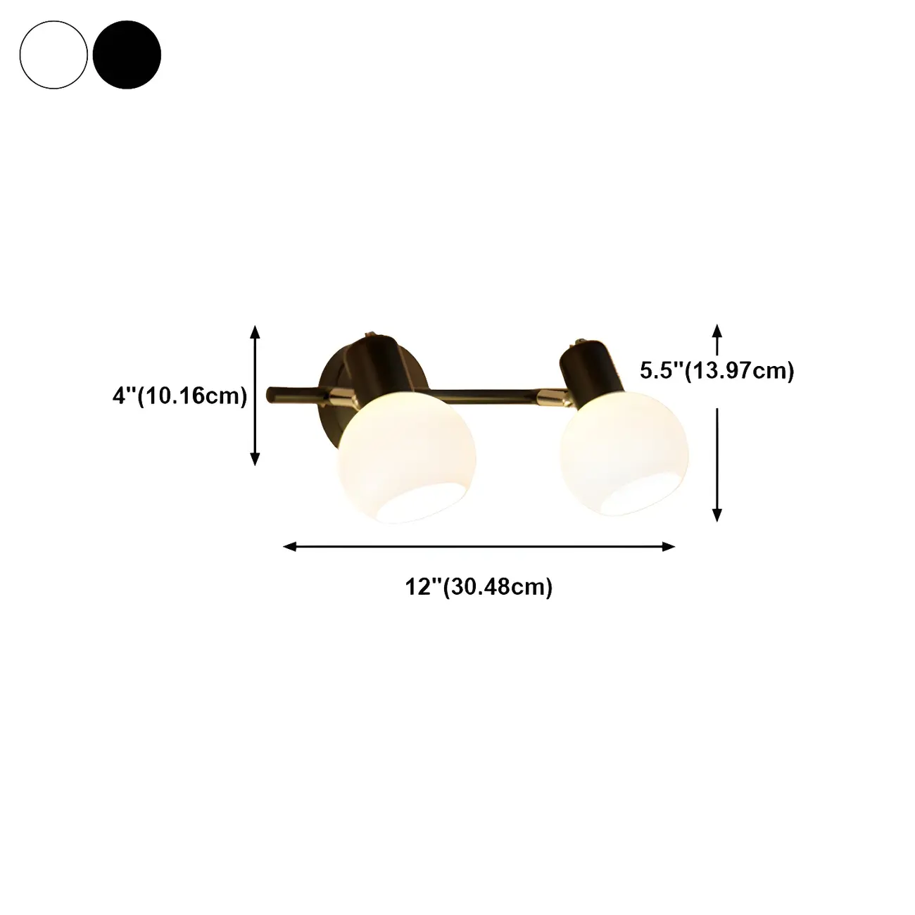 Modern Glass Globe Vanity Light for Bathroom Wall Image - 22 | homeyfad