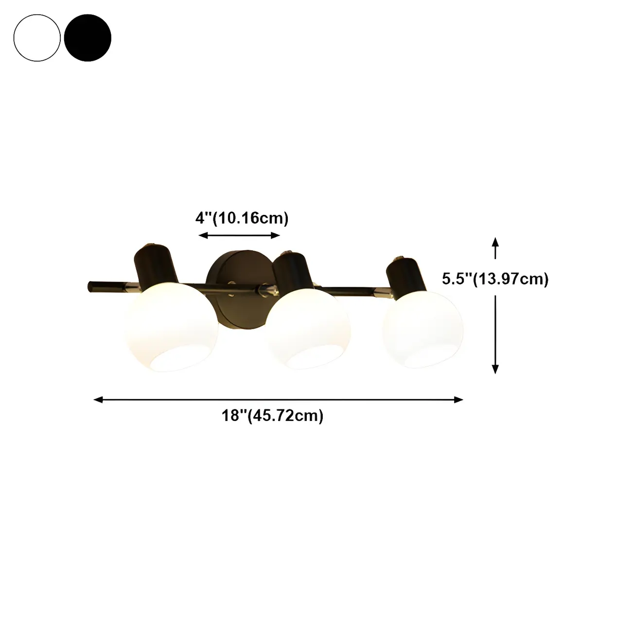 Modern Glass Globe Vanity Light for Bathroom Wall Image - 23 | homeyfad