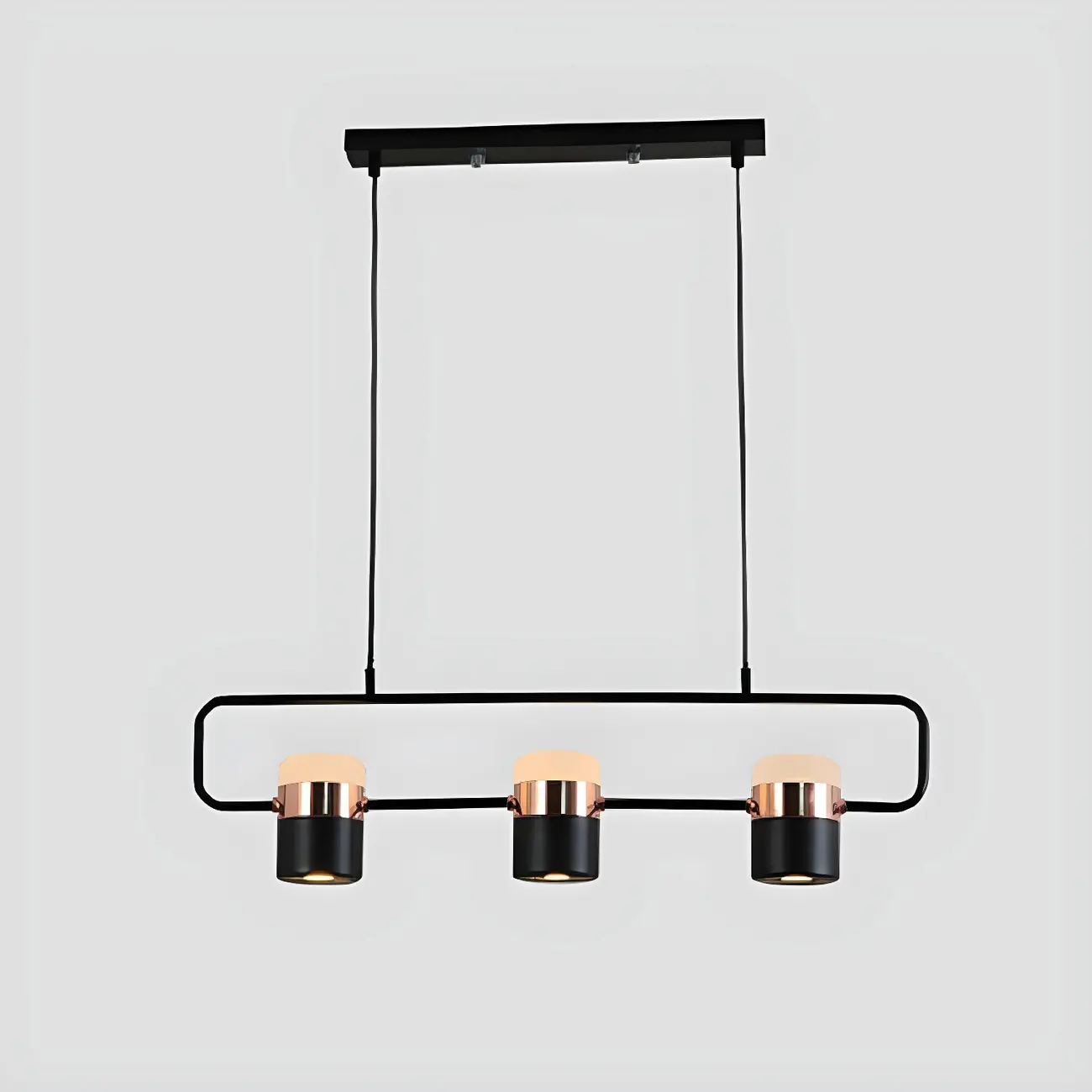 Kitchen Modern Black Cylinder Pendant Light Image - 6 | homeyfad