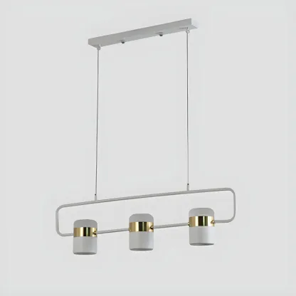 Kitchen Modern Black Cylinder Pendant Light Image - 7