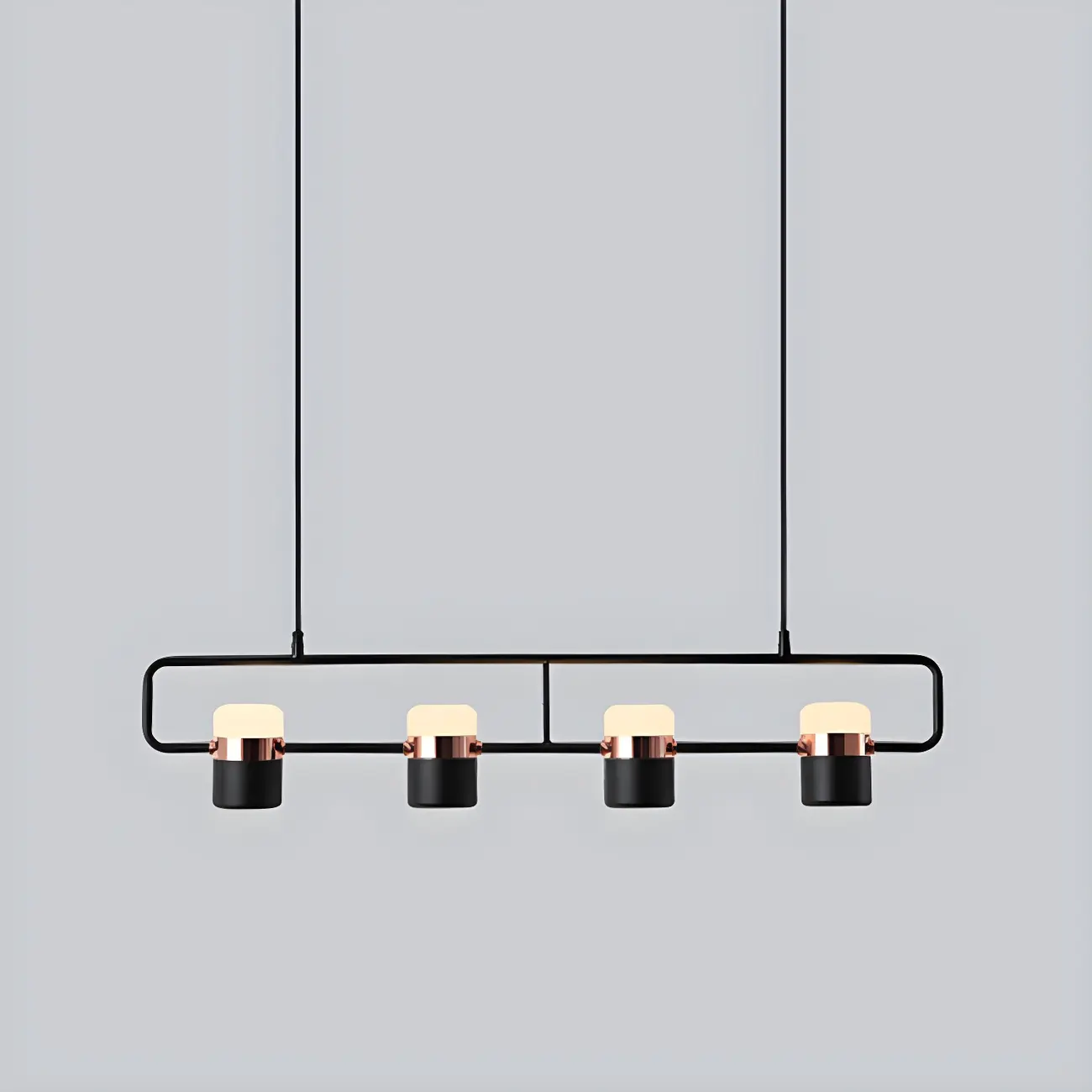 Kitchen Modern Black Cylinder Pendant Light Image - 9 | homeyfad