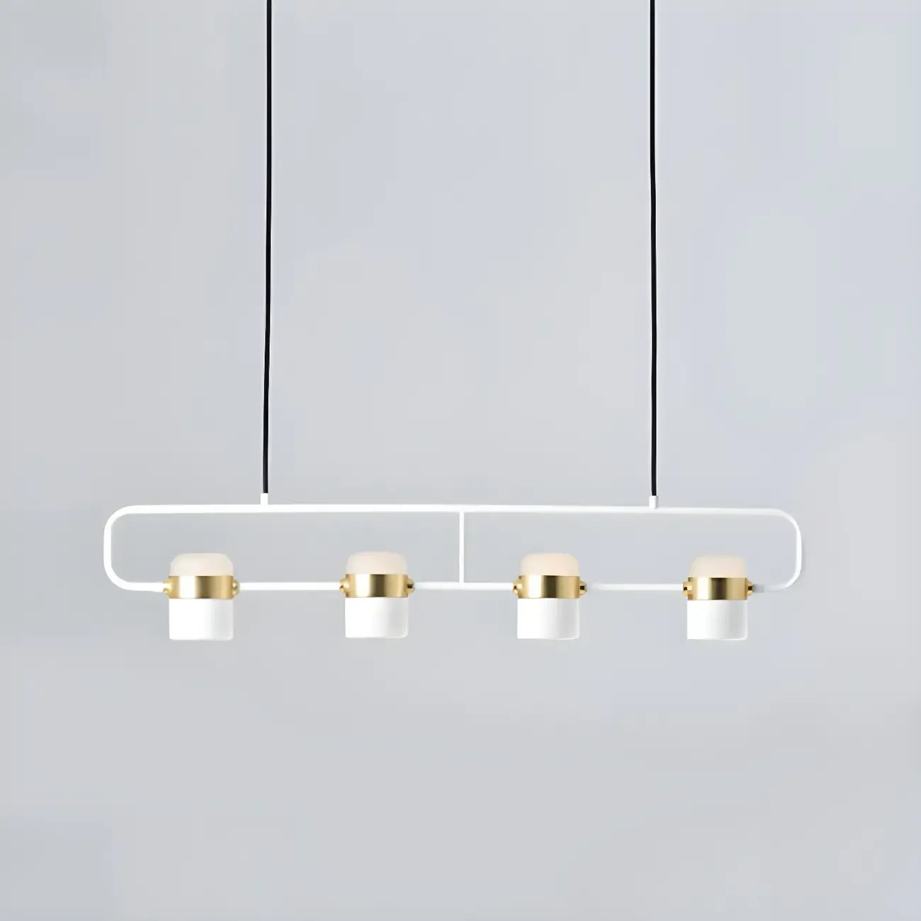 Kitchen Modern Black Cylinder Pendant Light Image - 10