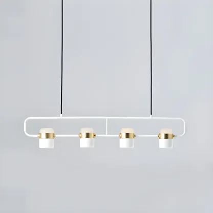 Kitchen Modern Black Cylinder Pendant Light Image - 10