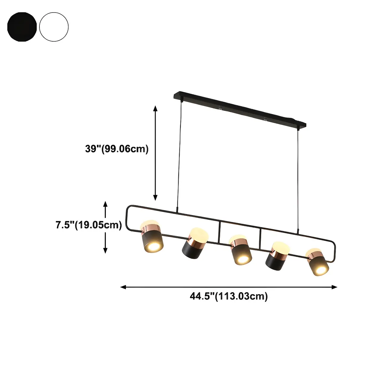 Kitchen Modern Black Cylinder Pendant Light Image - 21 | homeyfad