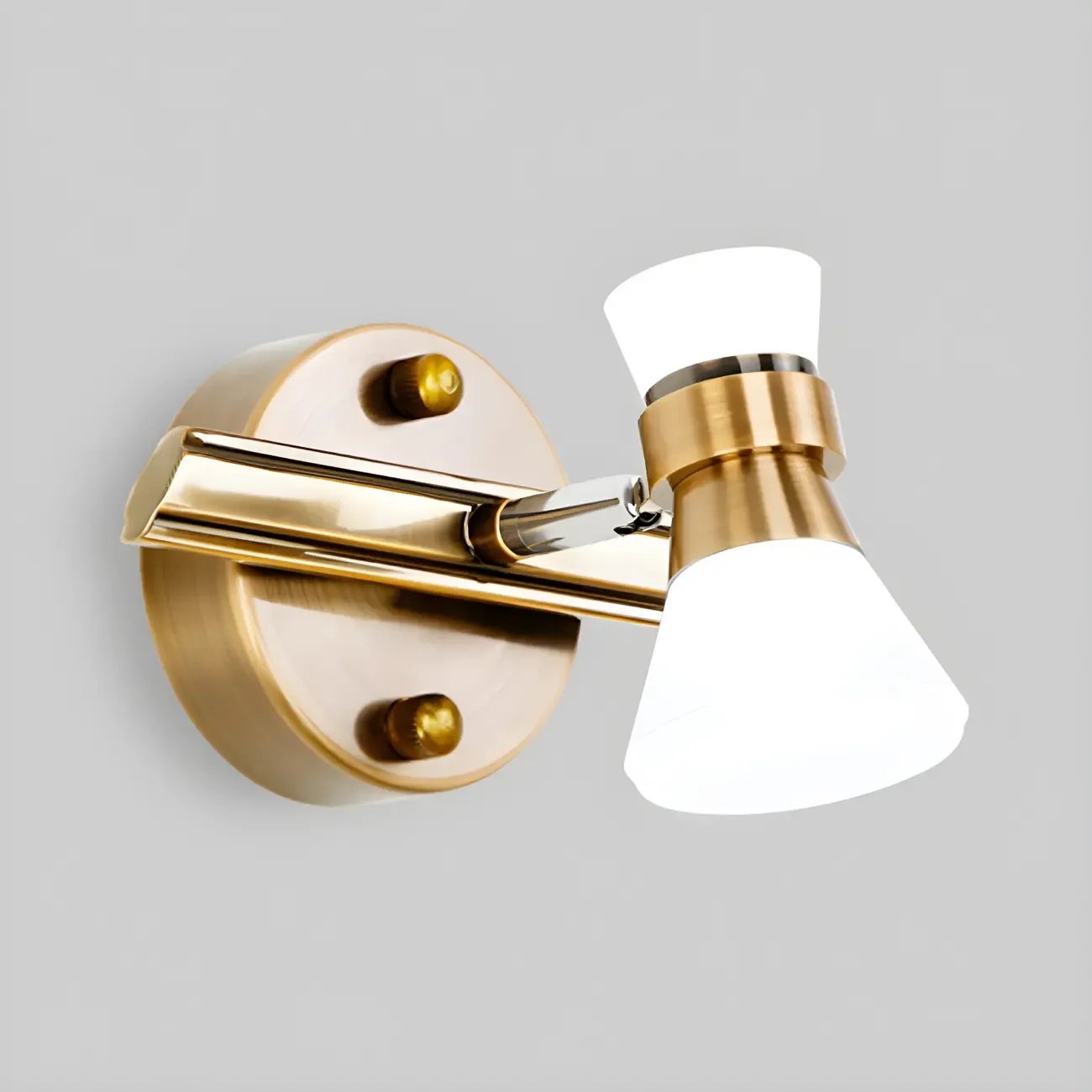 Geometric Modern Gold Multi-Light Vanity Fixture Image - 7