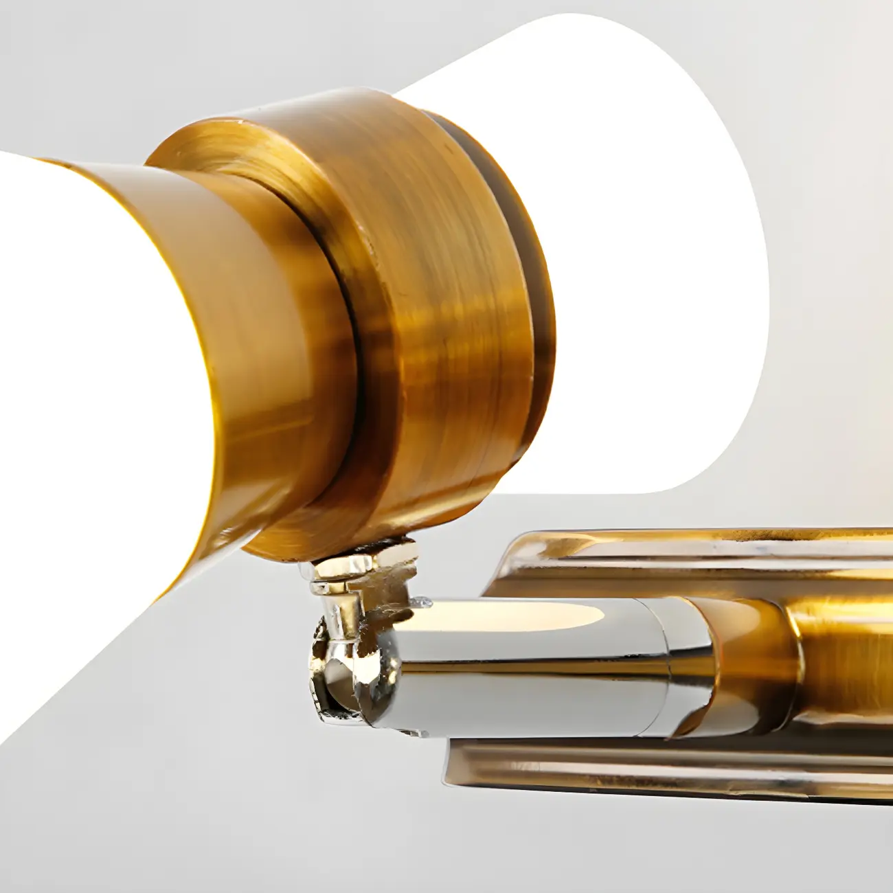 Geometric Modern Gold Multi-Light Vanity Fixture Image - 11 | homeyfad