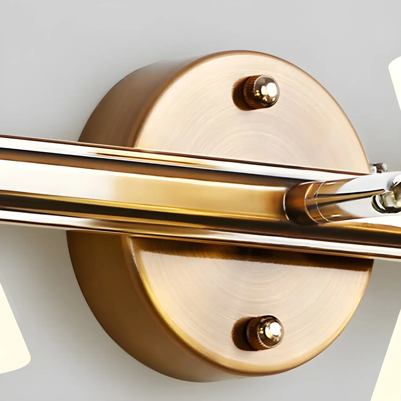 Geometric Modern Gold Multi-Light Vanity Fixture Image - 12 | homeyfad