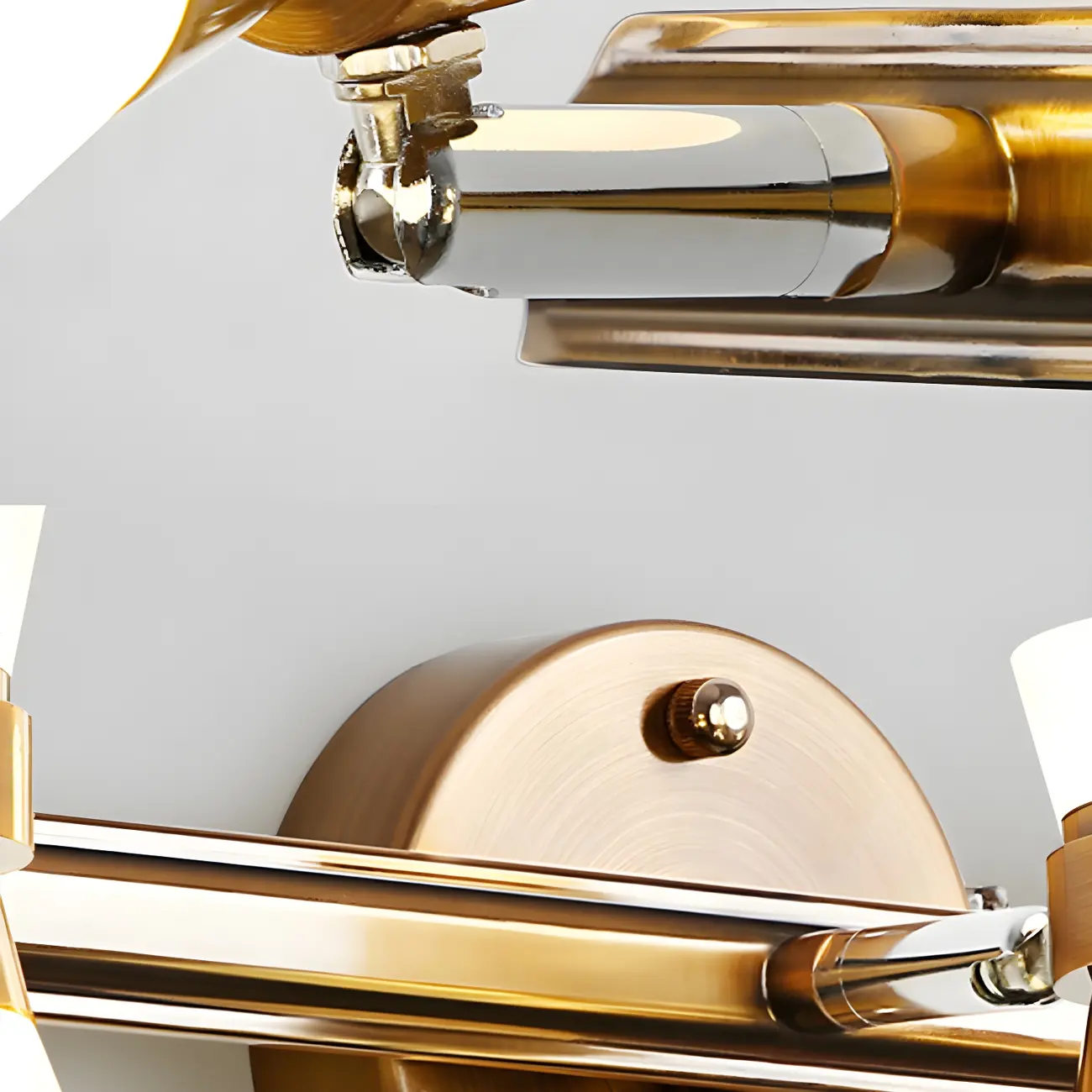 Geometric Modern Gold Multi-Light Vanity Fixture Image - 13 | homeyfad