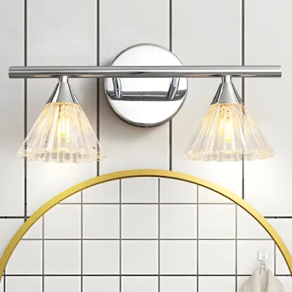 Modern Glass Vanity Wall Lamp for Bathroom Image - 6