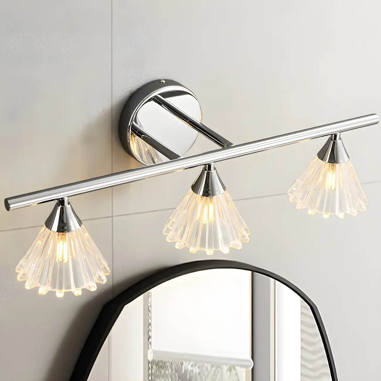 Modern Glass Vanity Wall Lamp for Bathroom Image - 4