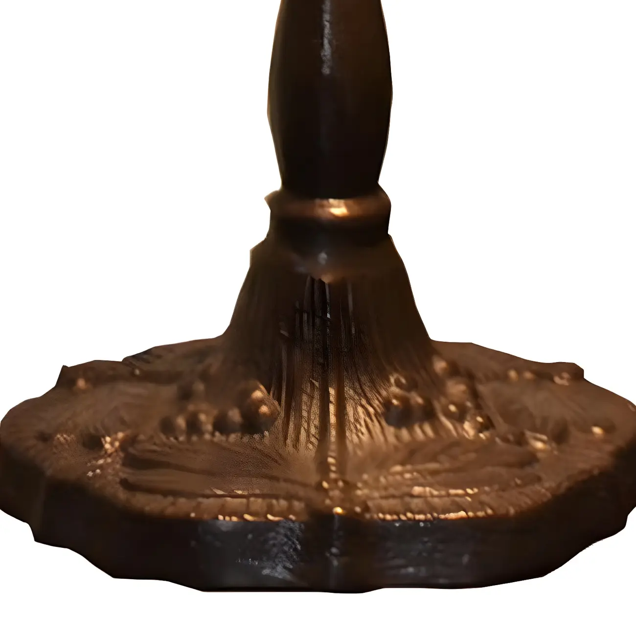 Retro Stained Glass LED Banker Table Lamp in Pull Chain Image - 10 | homeyfad