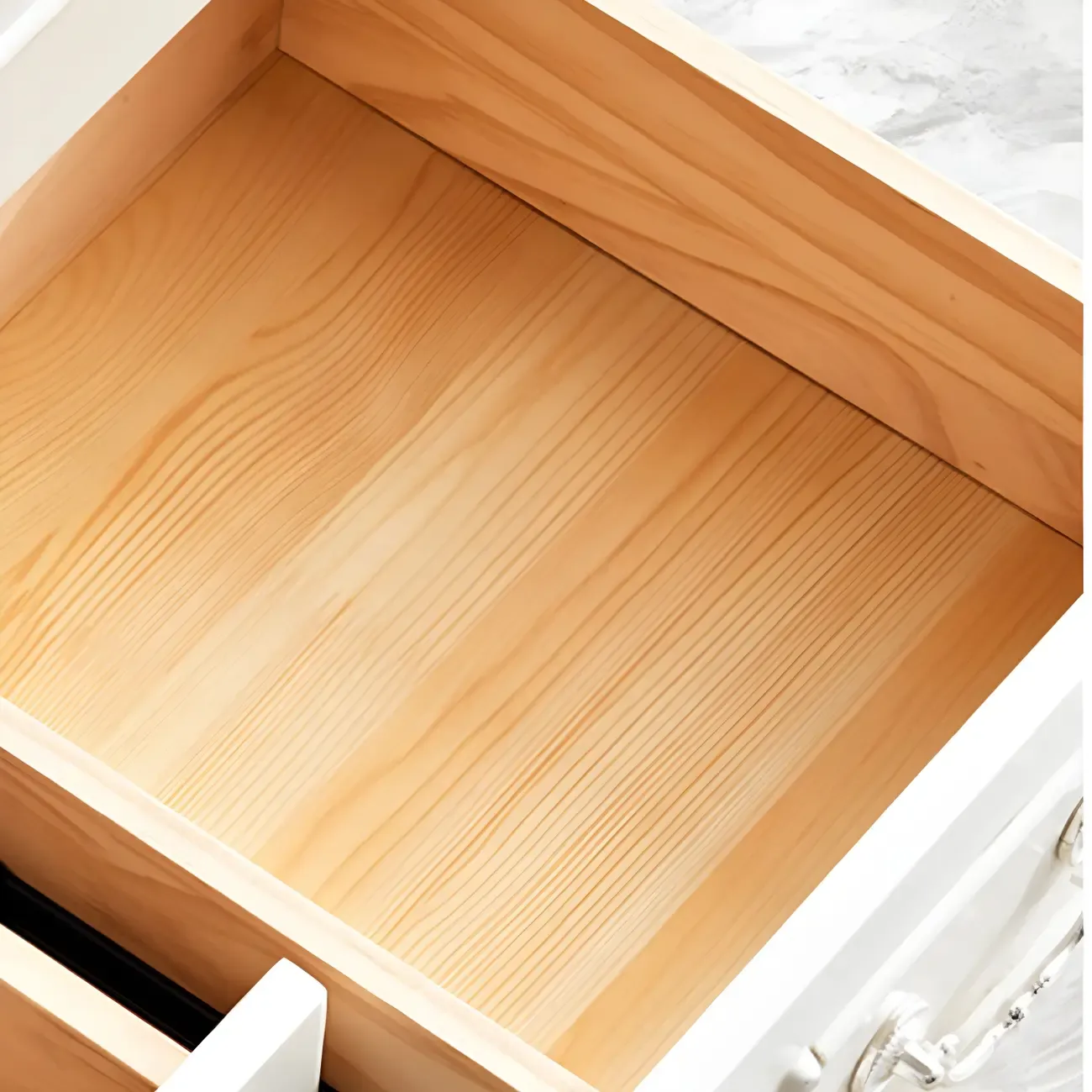 Classic White Wooden Dresser with Storage Chest for Bedroom Image - 13