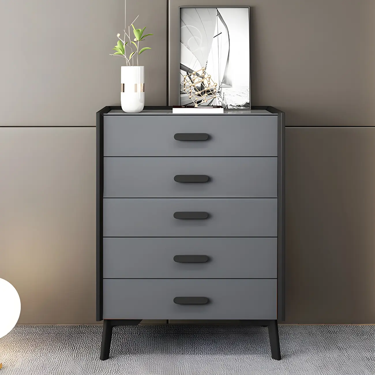 Modern Wooden Orange Dressers & Chests with Storage Image - 9 | homeyfad