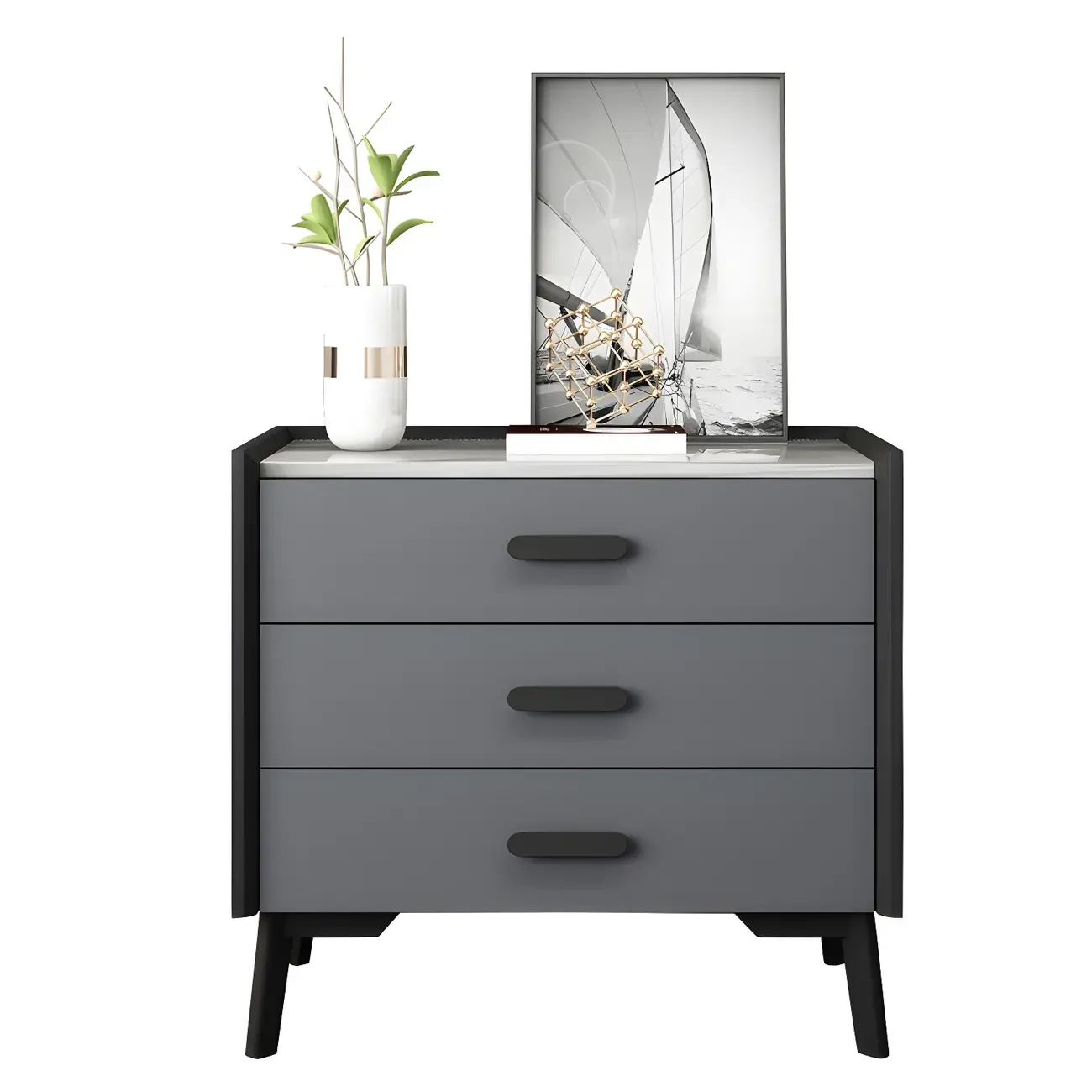 Modern Wooden Orange Dressers & Chests with Storage Image - 10