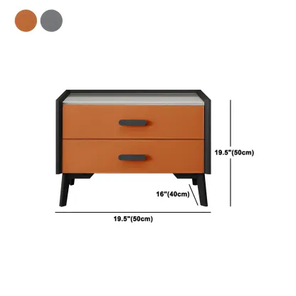 Modern Wooden Orange Dressers & Chests with Storage #size