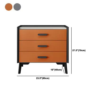 Modern Wooden Orange Dressers & Chests with Storage Image - 23