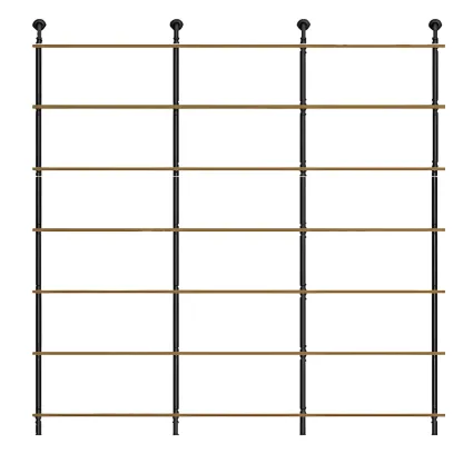 Industrial Black Wood Wall-Mounted Bookcase Image - 7