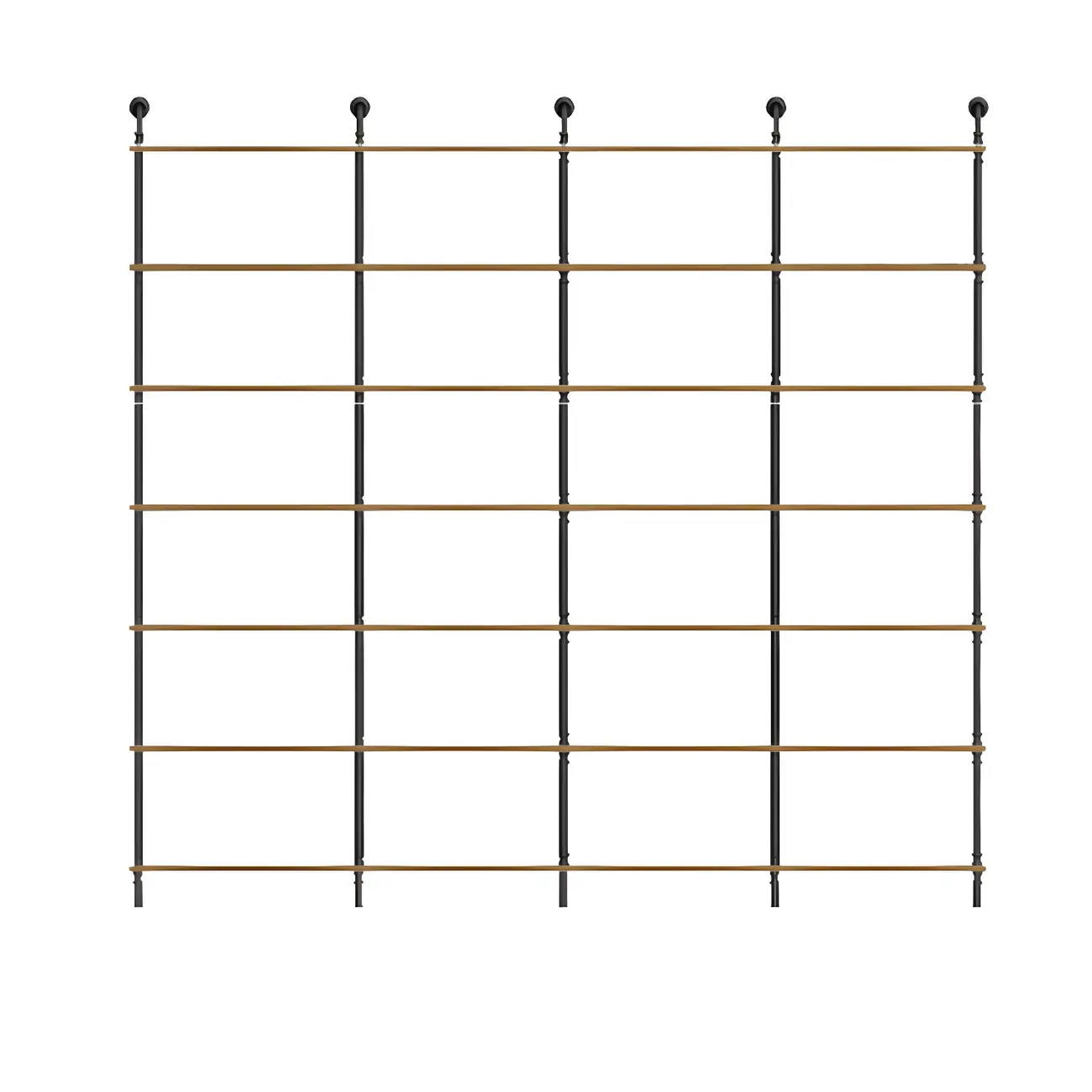 Industrial Black Wood Wall-Mounted Bookcase Image - 19 | homeyfad