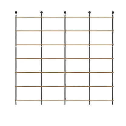 Industrial Black Wood Wall-Mounted Bookcase Image - 19