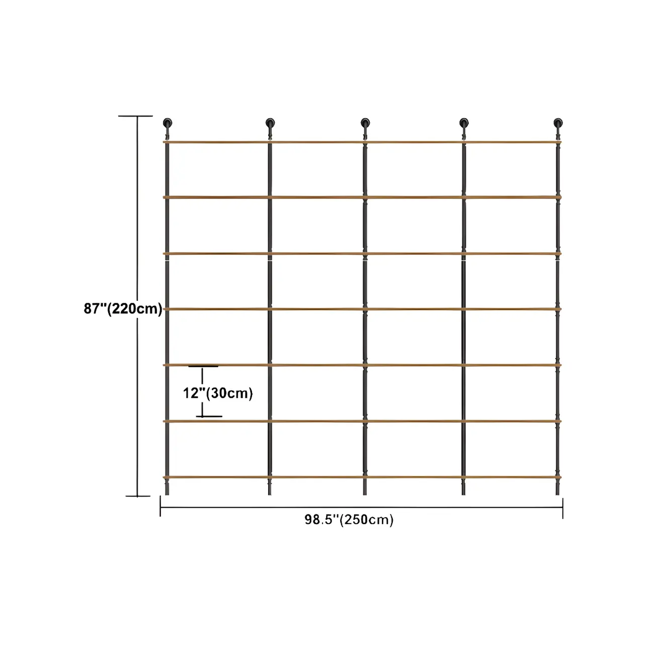 Industrial Black Wood Wall-Mounted Bookcase Image - 29 | homeyfad