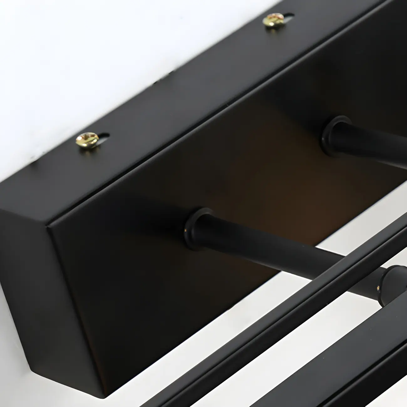 3-Light Modern Straight Bell Glass Black Vanity Light for Bathroom  Image - 16 | homeyfad