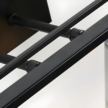 3-Light Modern Straight Bell Glass Black Vanity Light for Bathroom  Image - 18