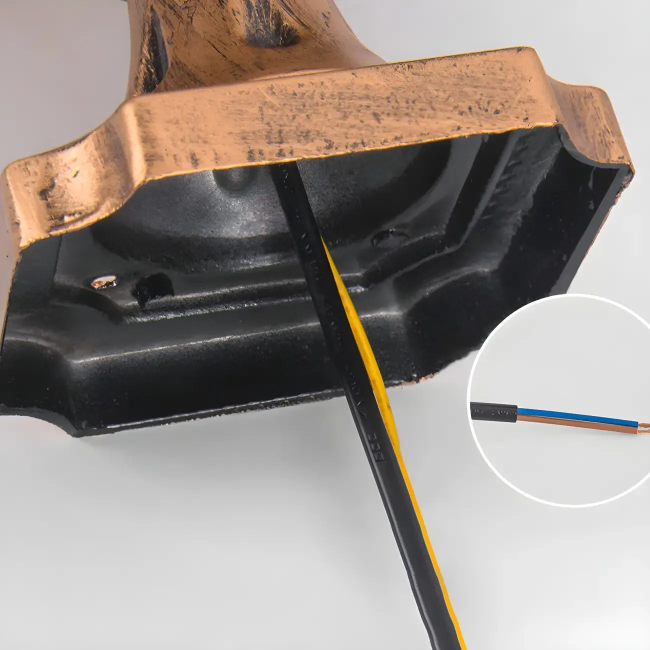 Retro Metal Glass Globe Post Cap Light Image - 9