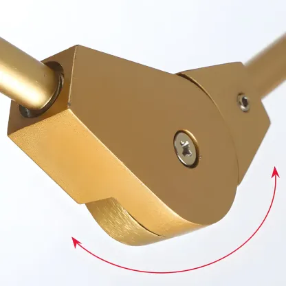 Adjustable Globe Clear Glass Modern Metal Sputnik Chandelier Image - 20