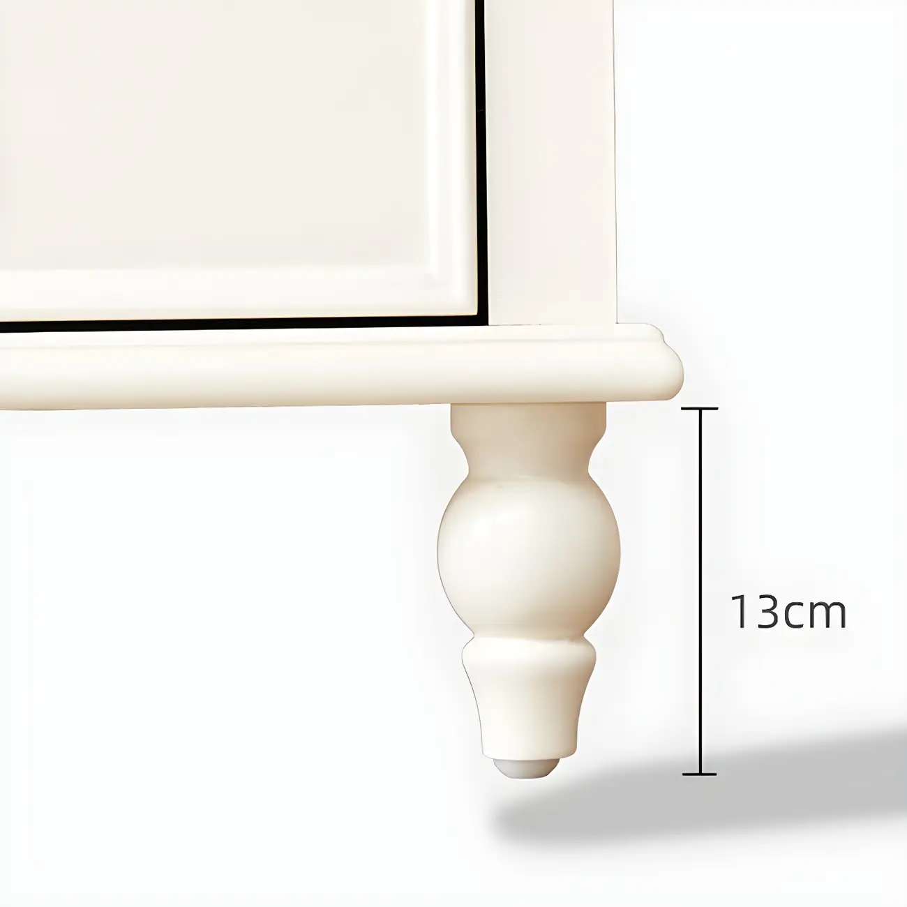 Glam White Wooden Dresser with Shelves for Bedroom Image - 11 | homeyfad