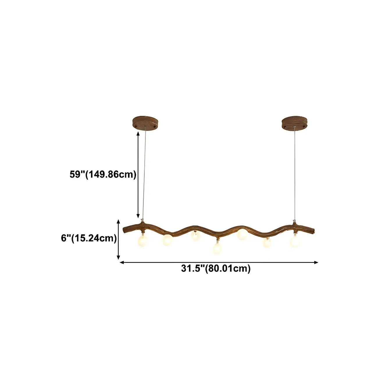 Modern Brown Glass Linear Island Pendant Light Image - 22 | homeyfad