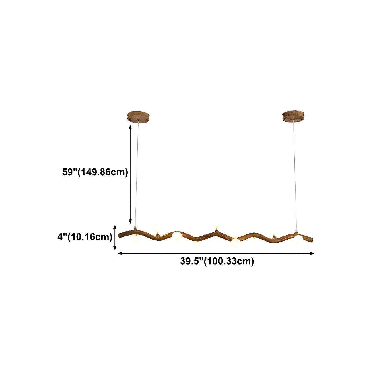 Modern Brown Glass Linear Island Pendant Light Image - 23 | homeyfad