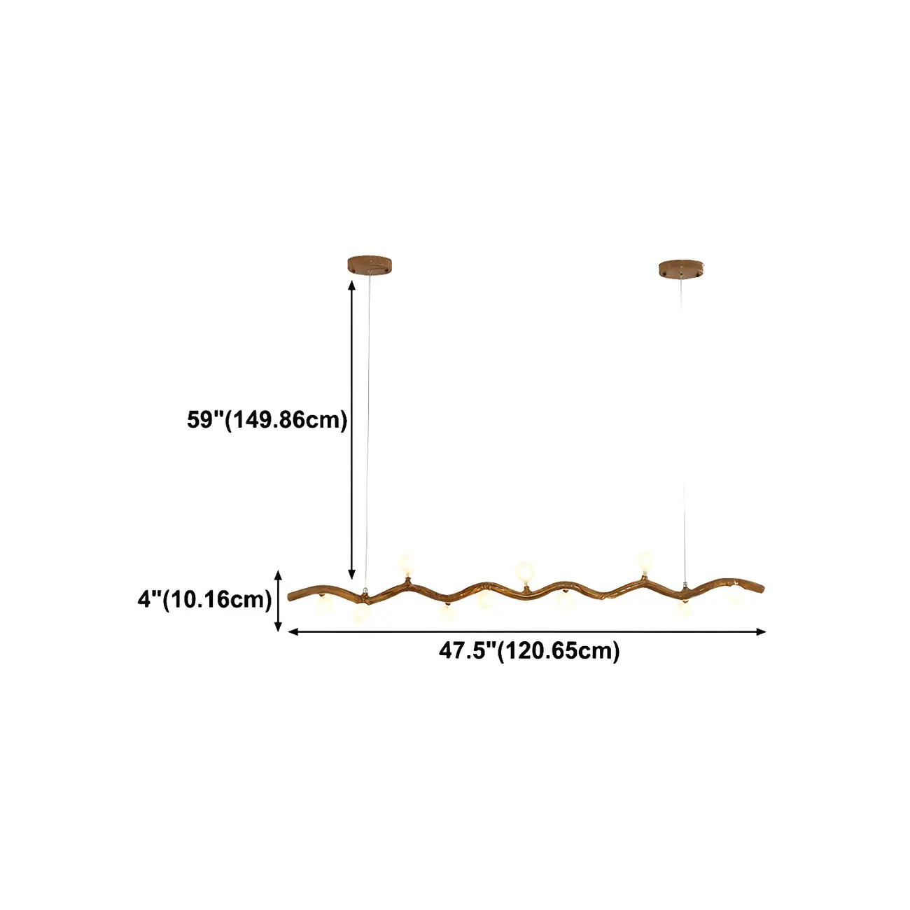 Modern Brown Glass Linear Island Pendant Light Image - 25 | homeyfad