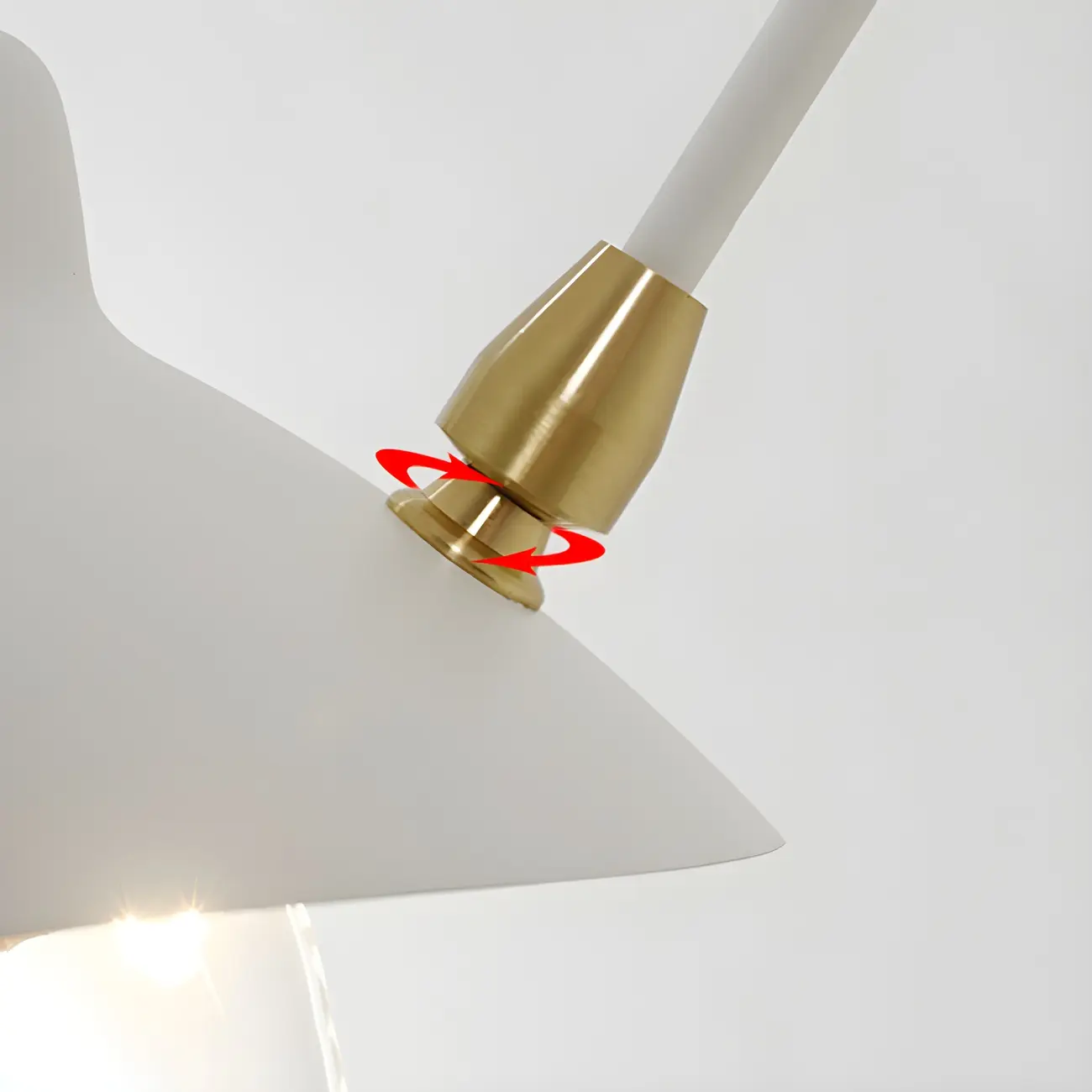 Modern 2-Light White Dual-Arm Swing Arm Wall Light Image - 14 | homeyfad